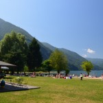 Strand Panana beach Porlezza aan Luganomeer